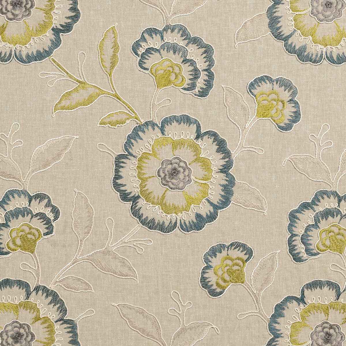F094006cac0 Richmond Teal Acacia Clarke And Clarke Fabric
