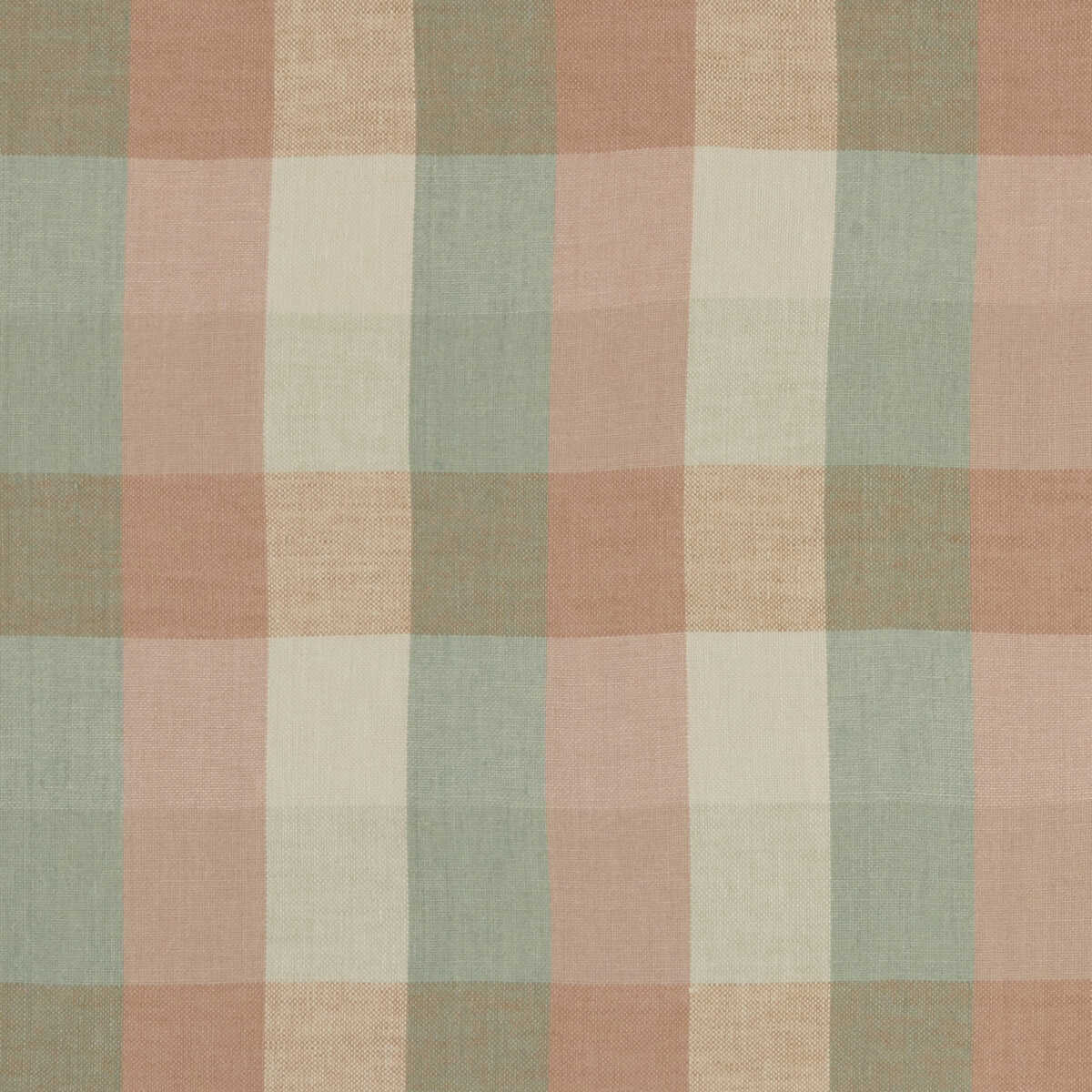 Austin Check - Mineral/Blush - CLARKE AND CLARKE Fabric