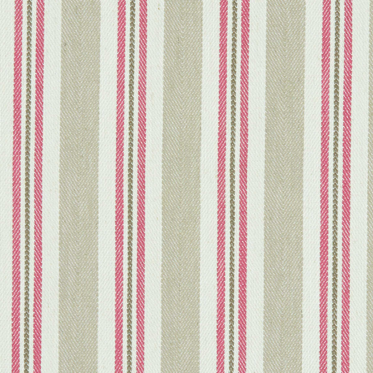Alderton - Raspberry/Linen - CLARKE AND CLARKE Fabric