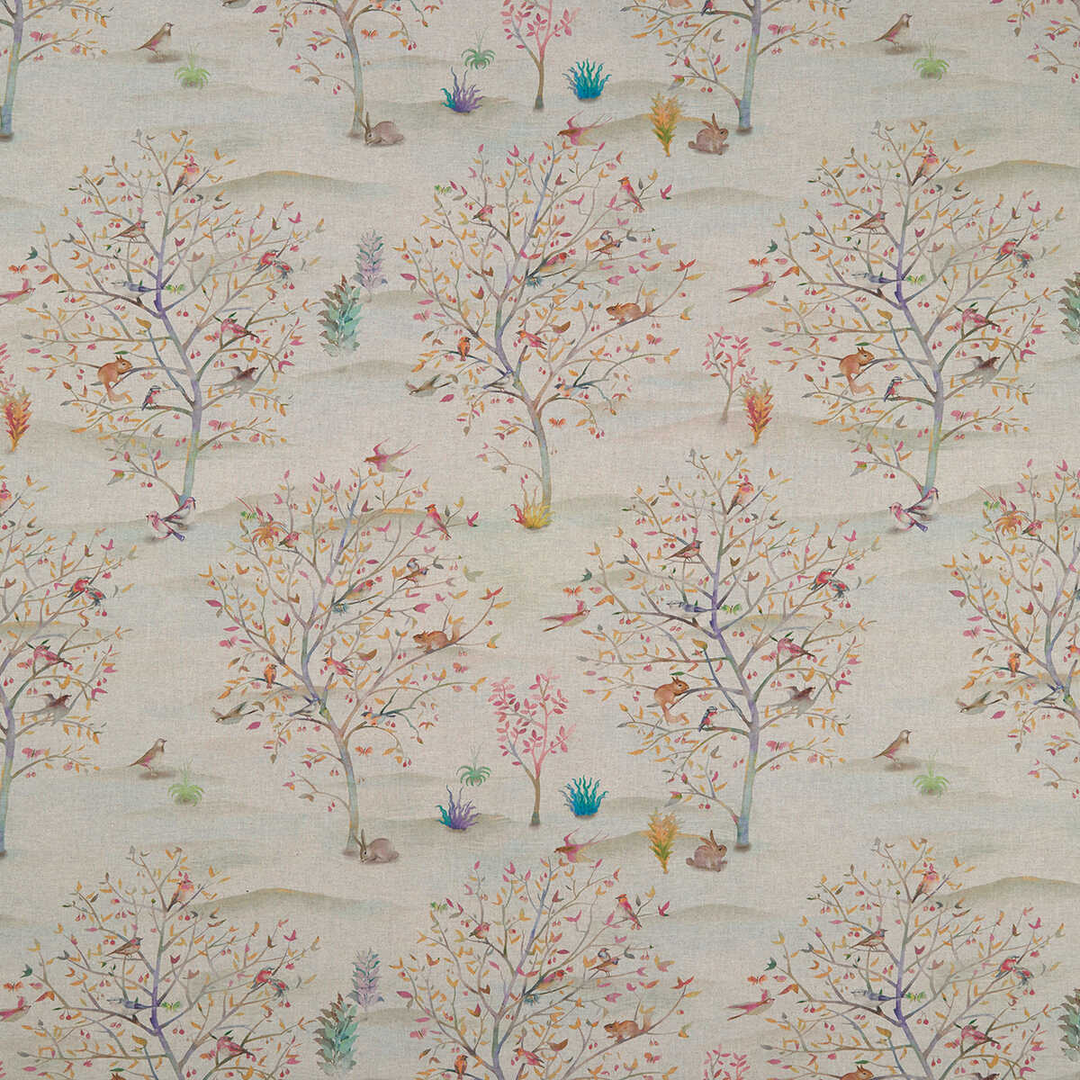 Coppice - Summer/Linen - CLARKE AND CLARKE Fabric