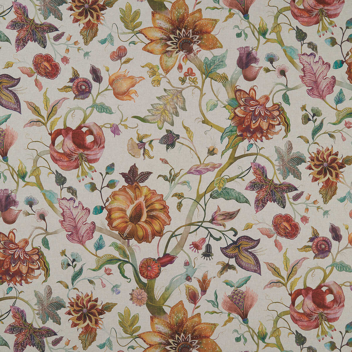 Delilah Culla - Spice/Linen - CLARKE AND CLARKE Fabric