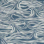 Surf - Navy - CLARKE AND CLARKE Fabric