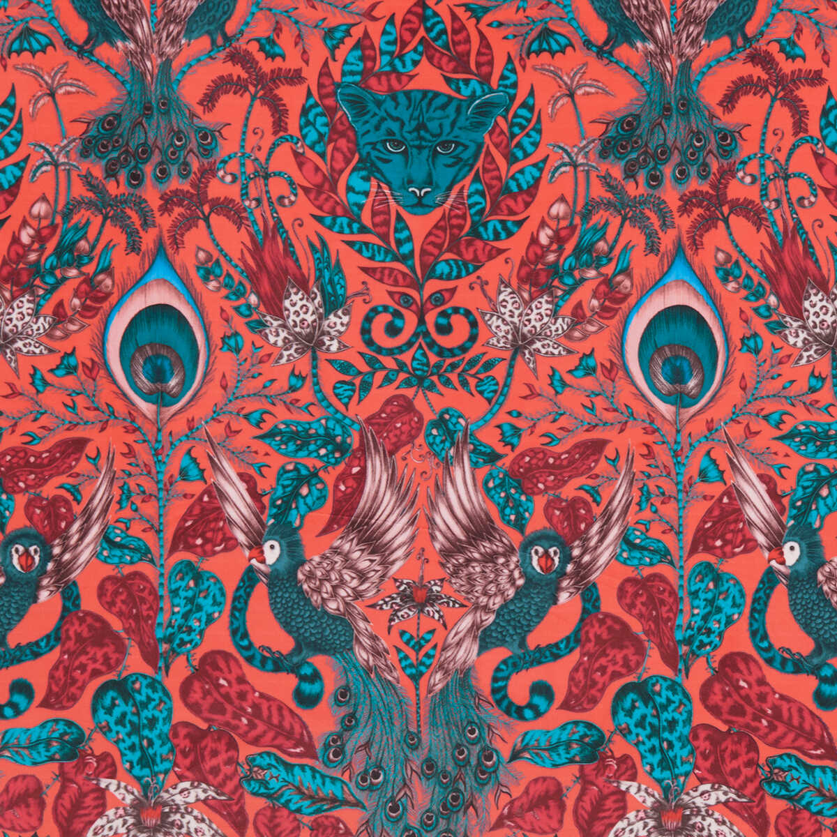 Amazon Velvet - Red - CLARKE AND CLARKE Fabric