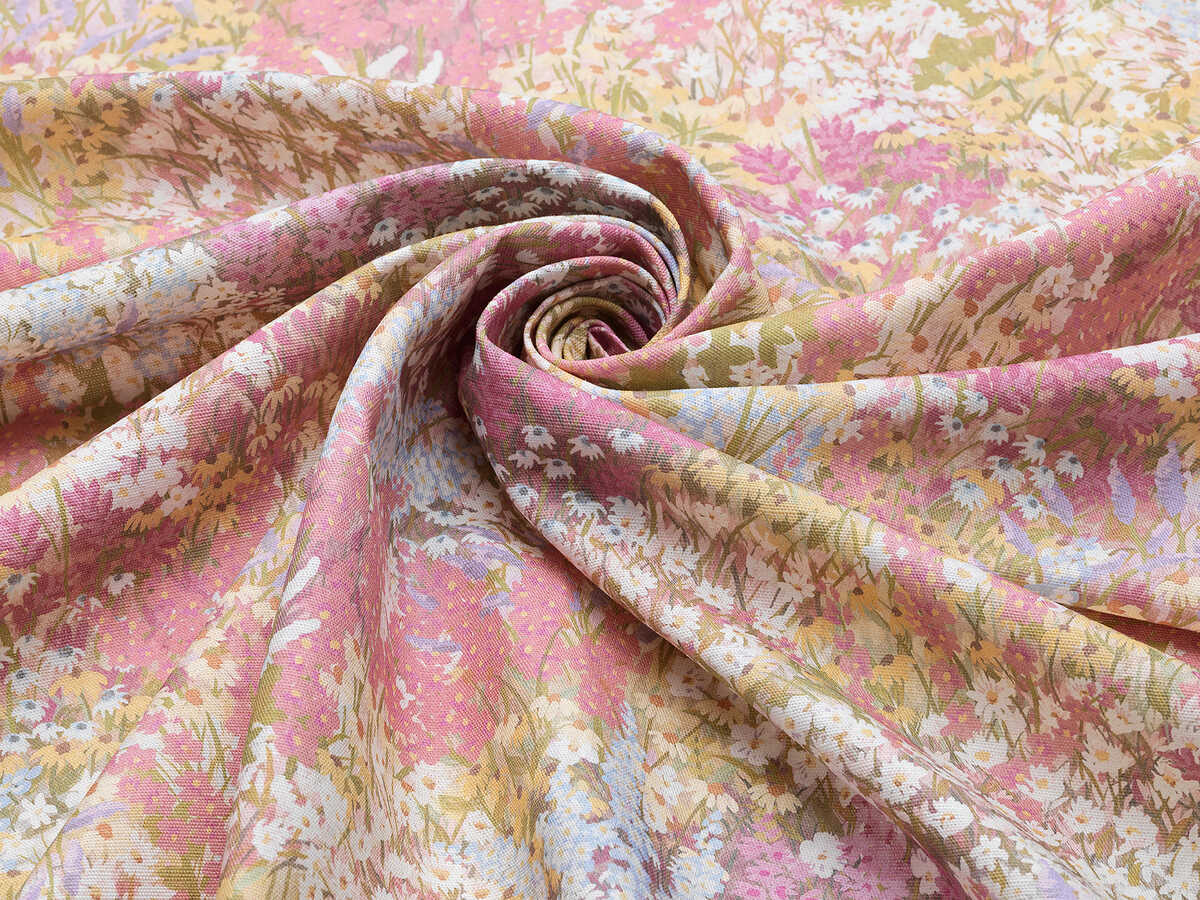 Petite Fleur Linen - Blush - COLE & SON Fabric