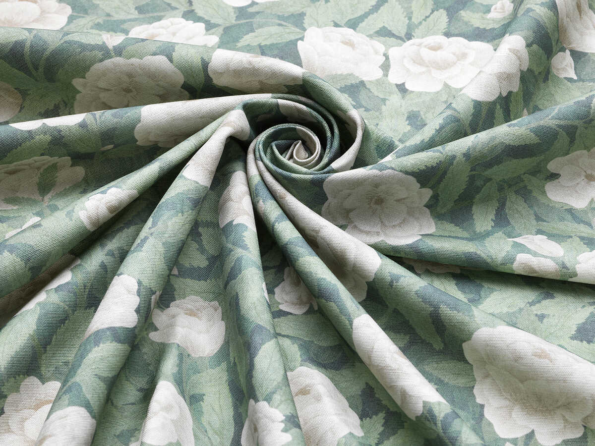 Idyll Roses Linen - Eaudenil - COLE & SON Fabric
