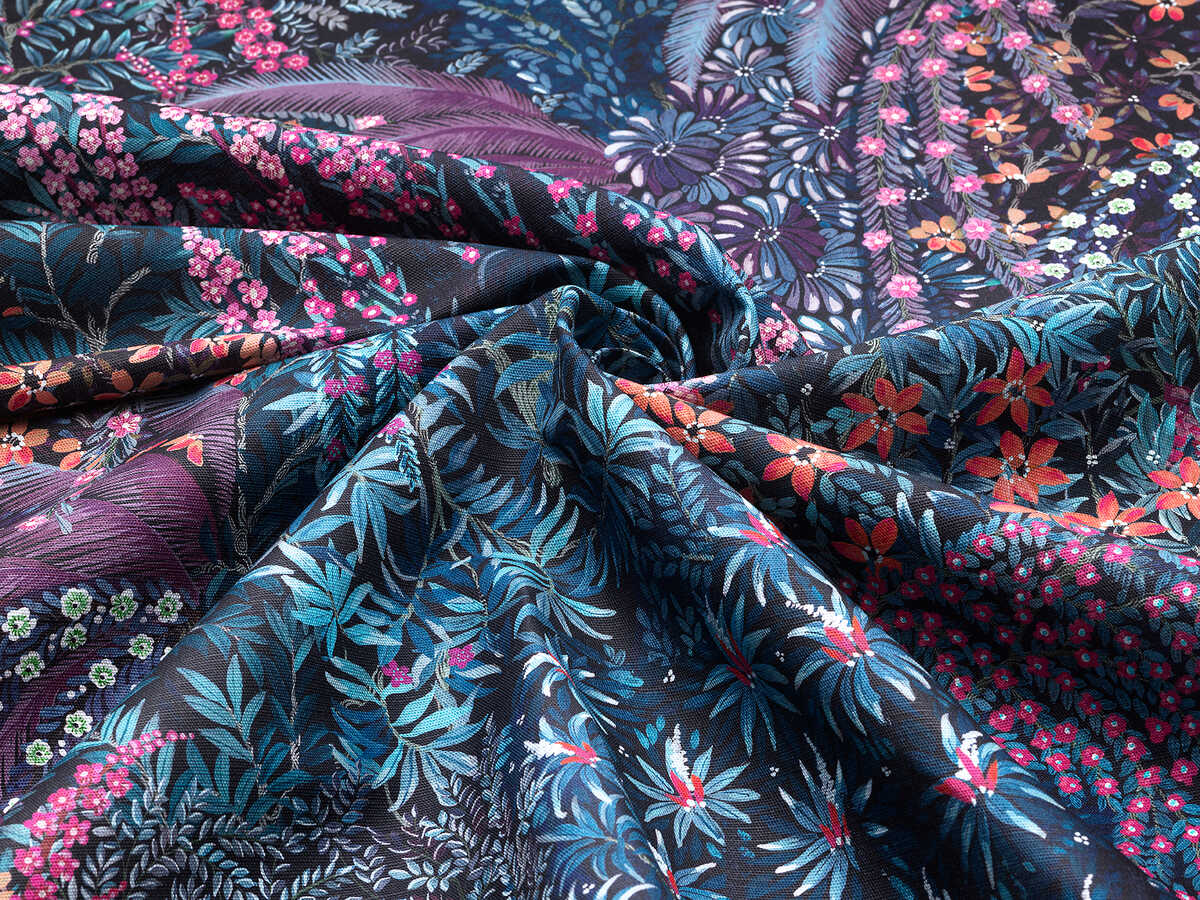 Cascade Linen - Violet - COLE & SON Tela