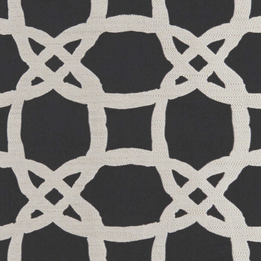 Fascino - Nero - CLARKE AND CLARKE Fabric