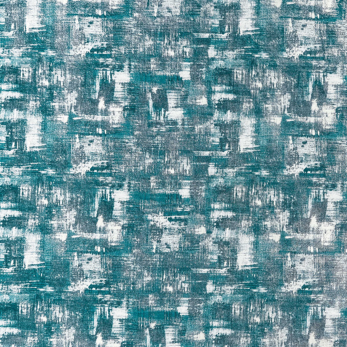Tessellati - Teal/Gilver - CLARKE AND CLARKE Fabric