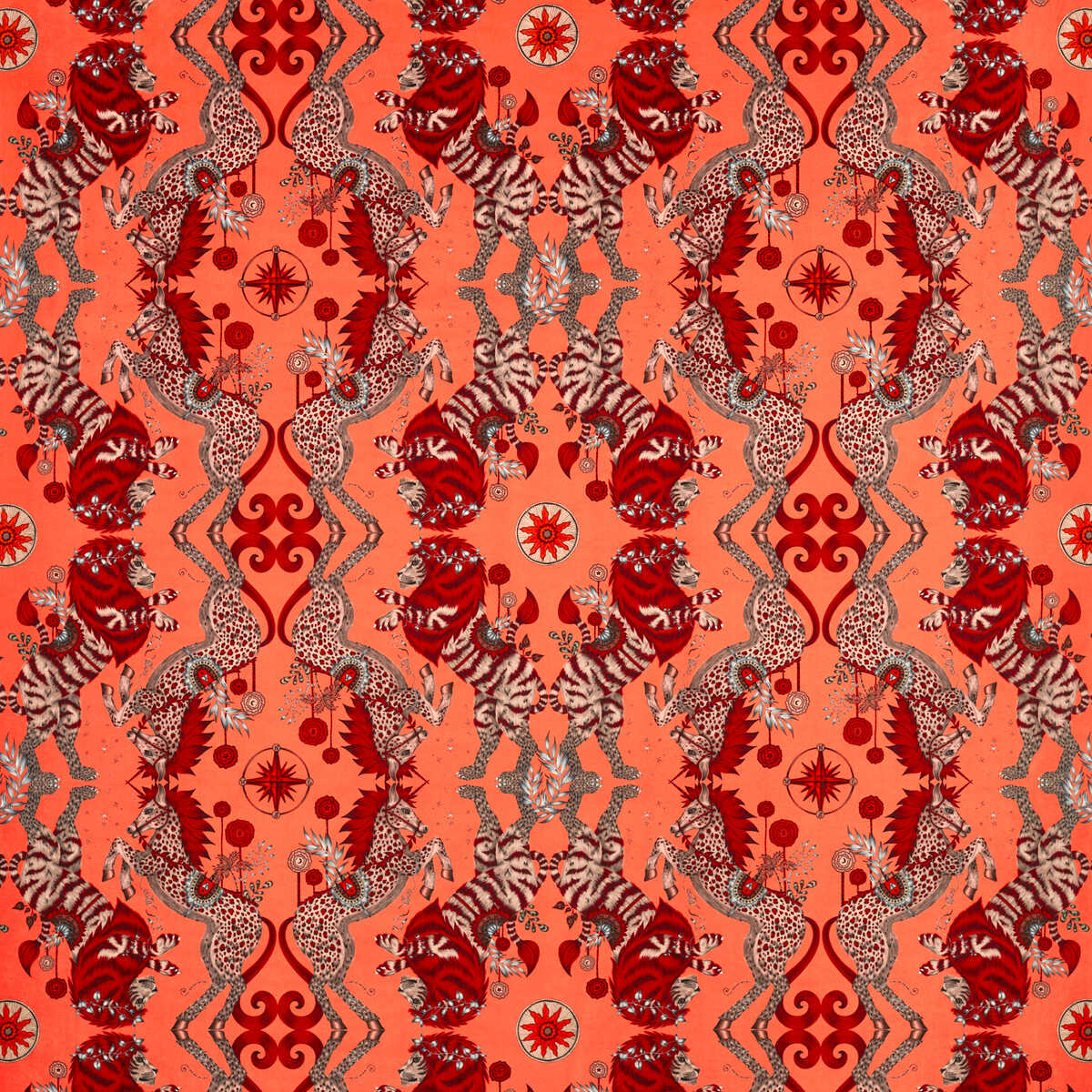 Caspian Velvet - Coral