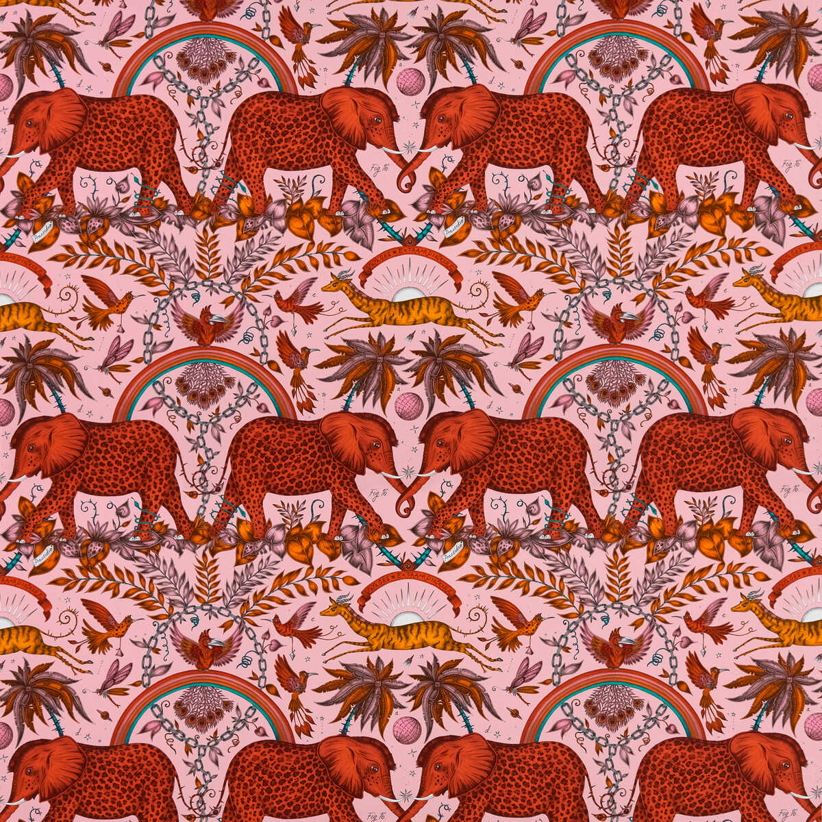 Zambezi Satin - Blush - CLARKE AND CLARKE Fabric