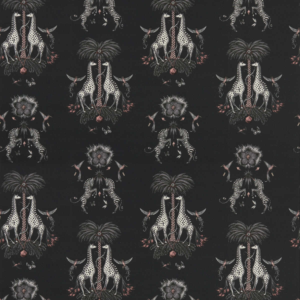 Creatura Linen - Charcoal - CLARKE AND CLARKE Fabric