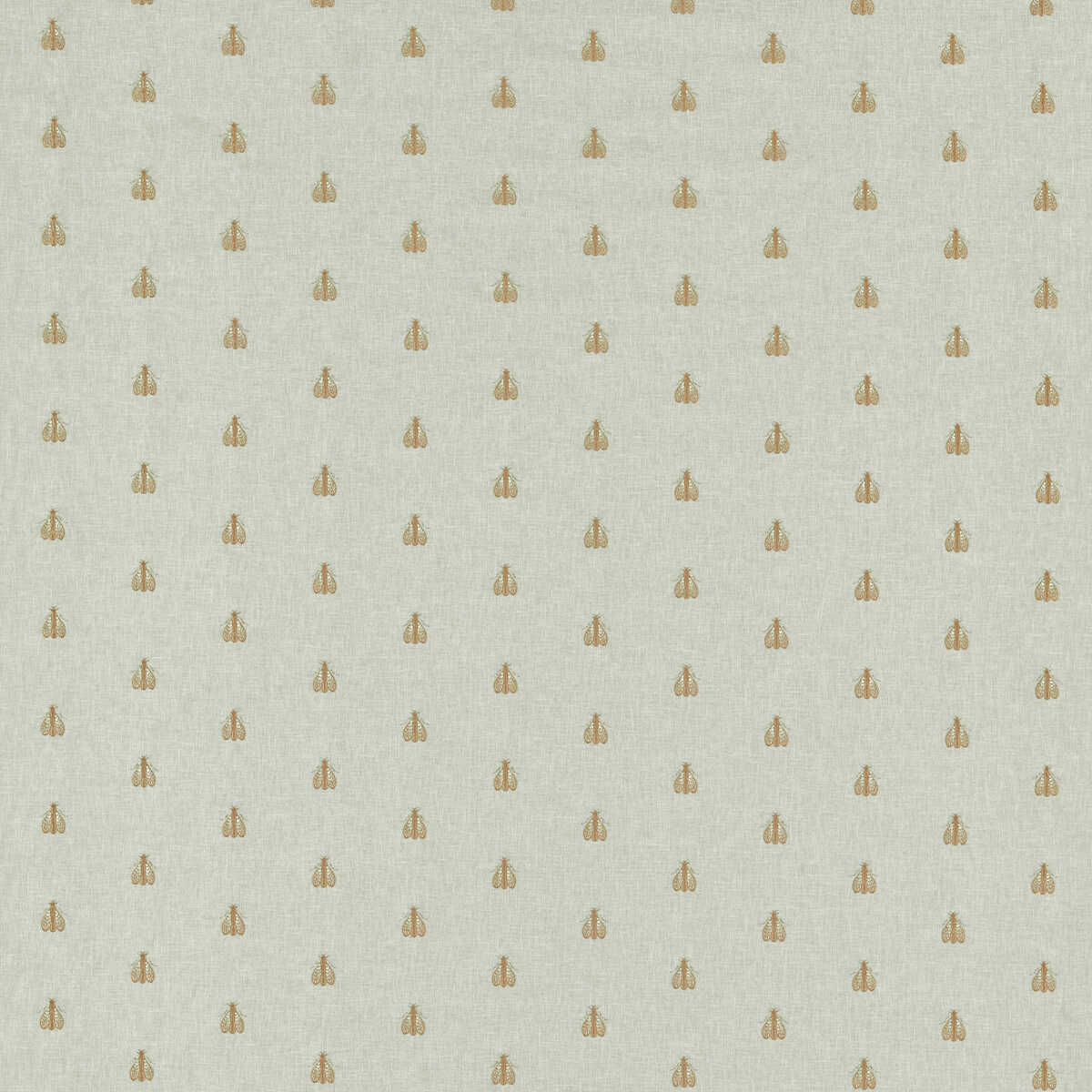 Falena - Linen/Gold - CLARKE AND CLARKE Fabric