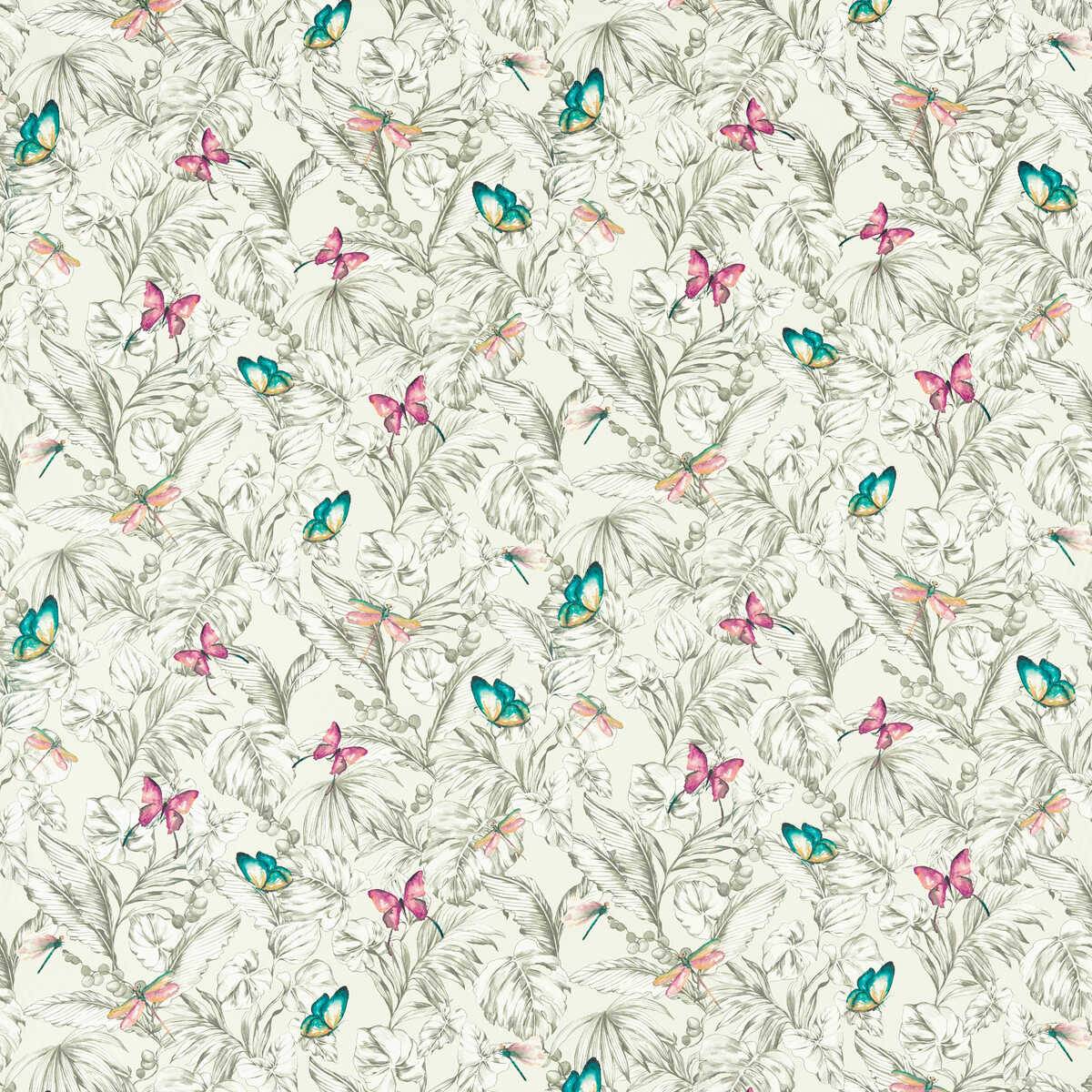 Acadia - Linen - CLARKE AND CLARKE Fabric