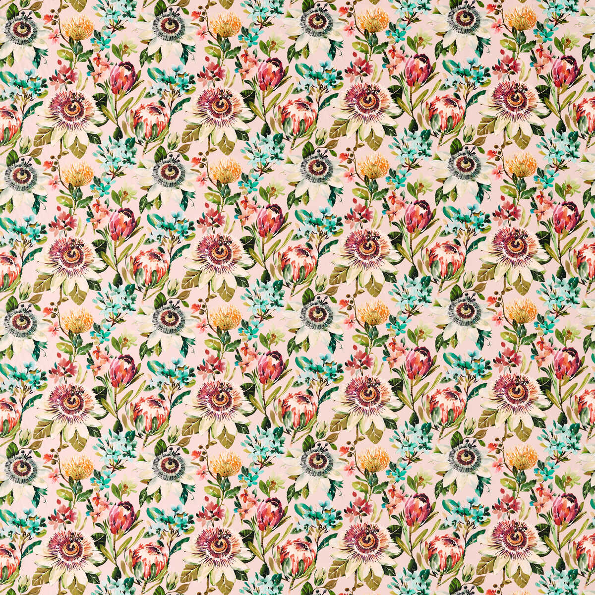 Paradise - Blush - CLARKE AND CLARKE Fabric
