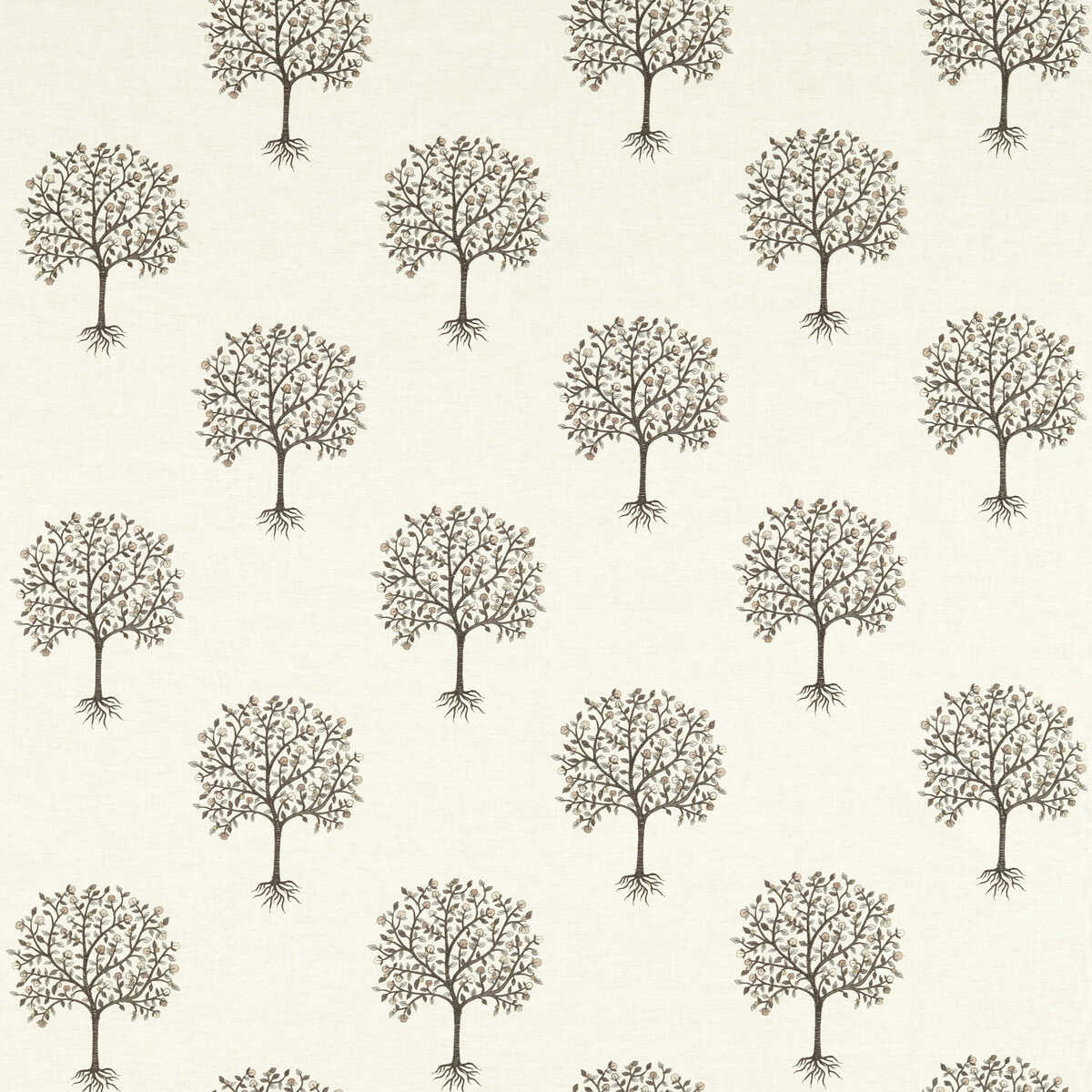 Bergamot - Charcoal/Linen - CLARKE AND CLARKE Fabric