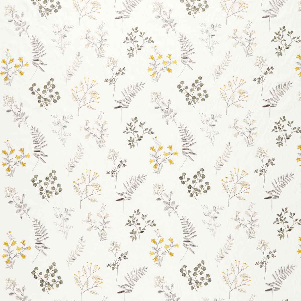 F155403cac0 Brigitte Pewter Chartreuse Clarke And Clarke Fabric