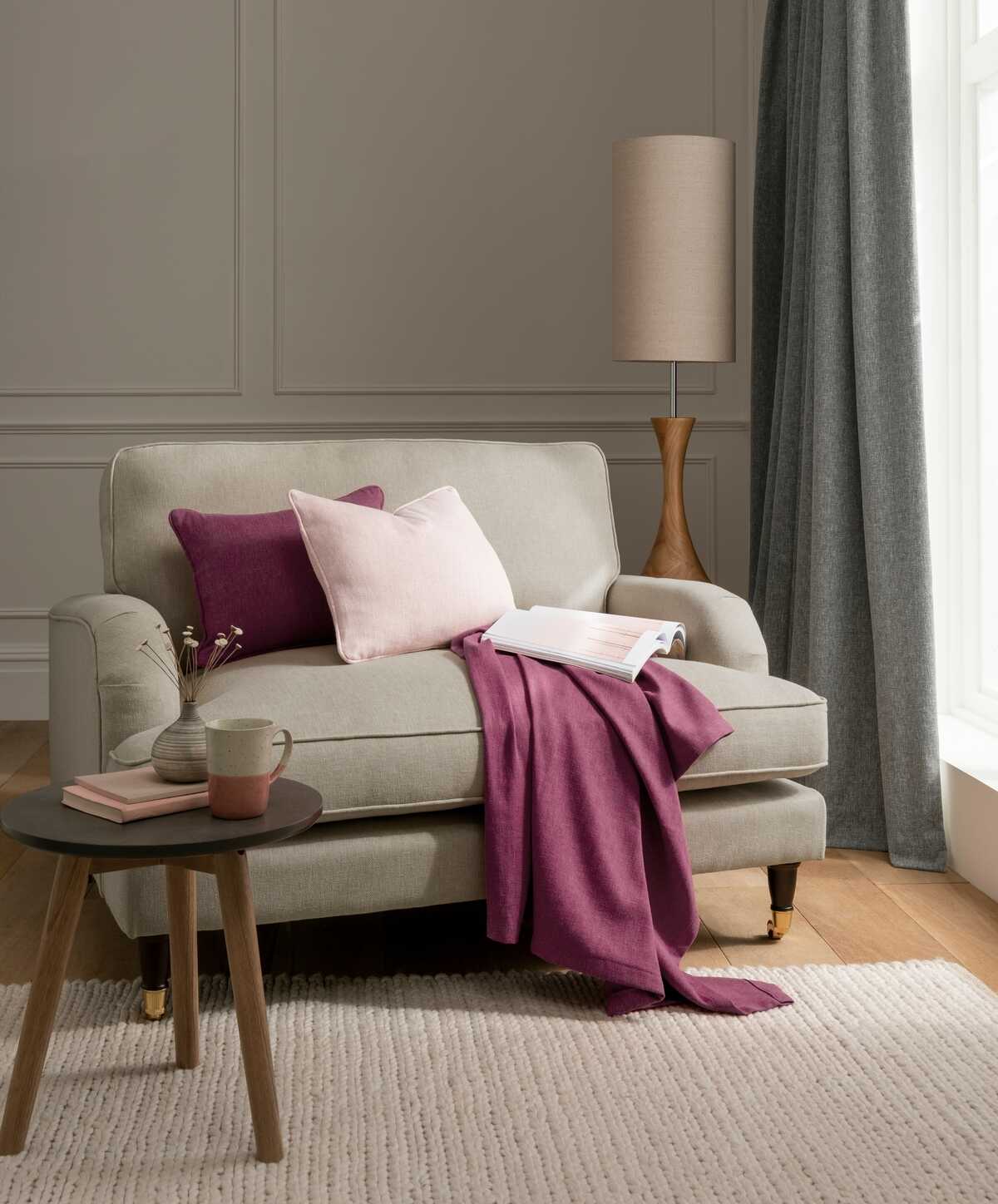 Orla - Blush - CLARKE AND CLARKE Fabric