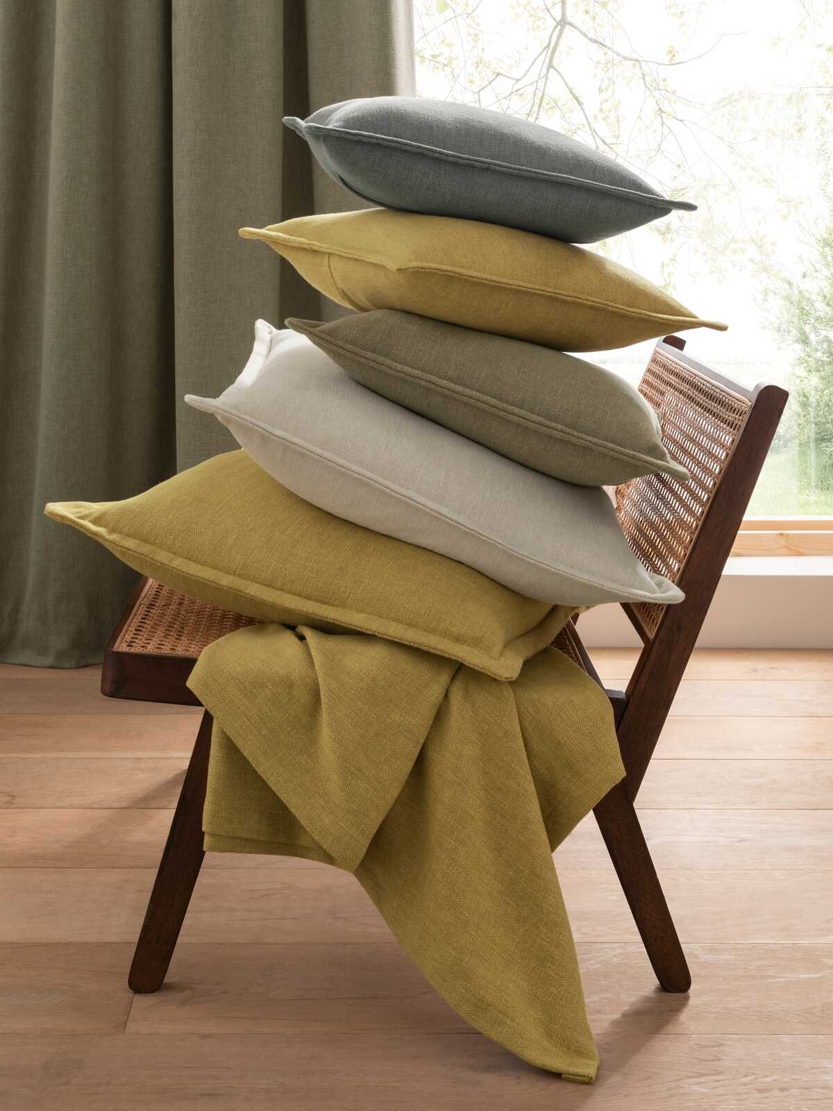Orla - Saffron - CLARKE AND CLARKE Fabric