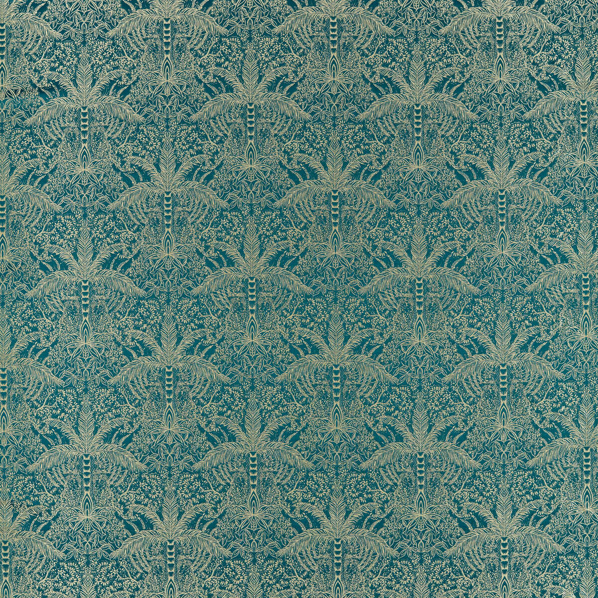 Leopardo - Kingfisher Jacquard - CLARKE AND CLARKE Fabric