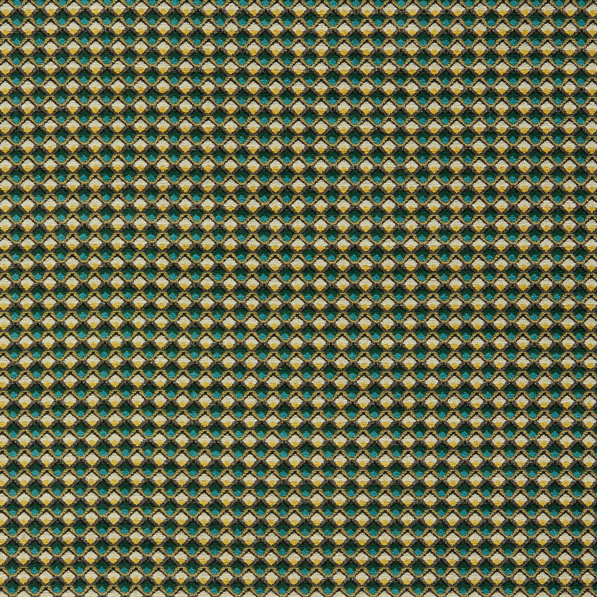 Lyra - Teal/Citrus - CLARKE AND CLARKE Fabric