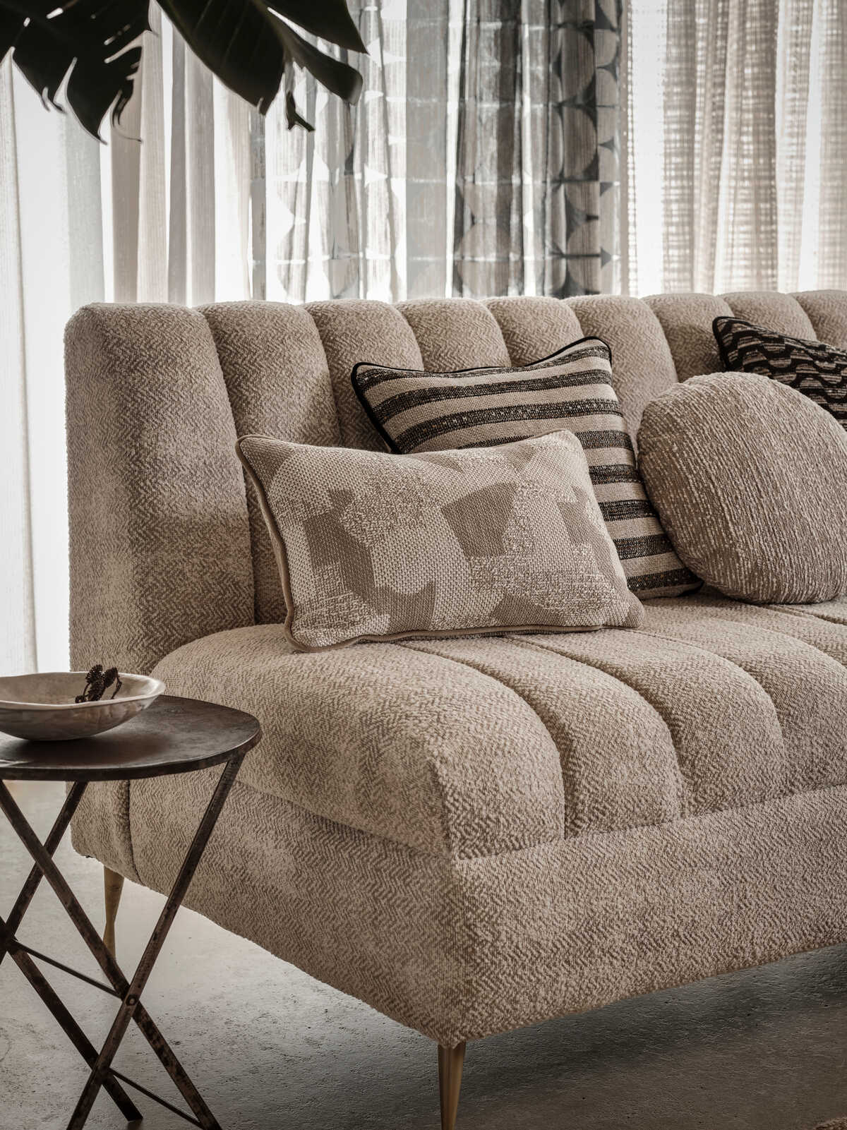 Bjorn - Natural - CLARKE AND CLARKE Fabric