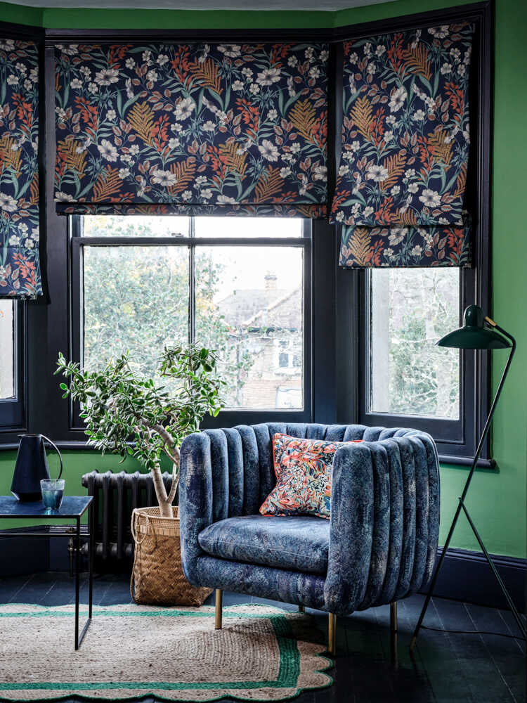 Hillcrest Velvet - Midnight - CLARKE AND CLARKE Fabric