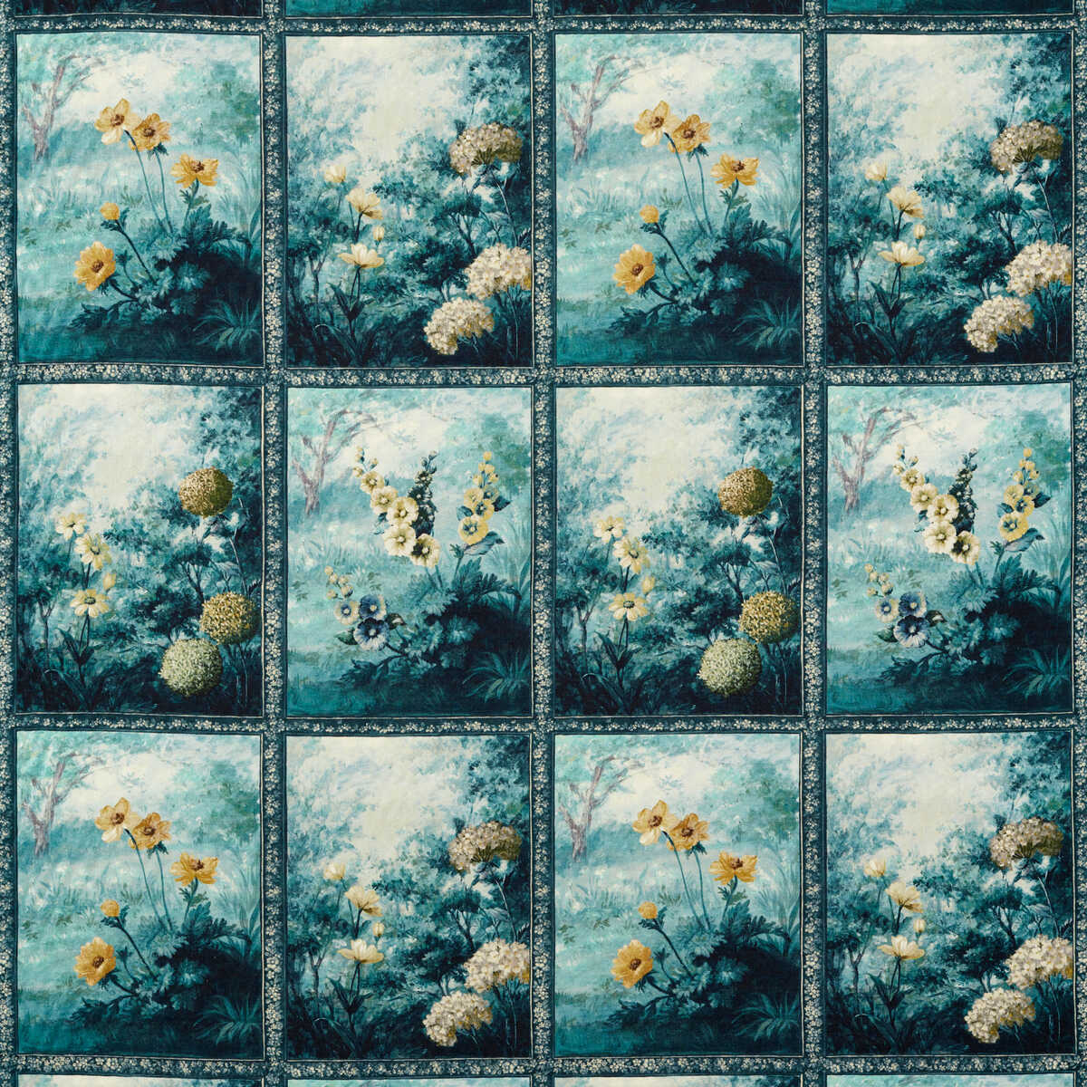 Artus - Denim Ochre - CLARKE AND CLARKE Fabric