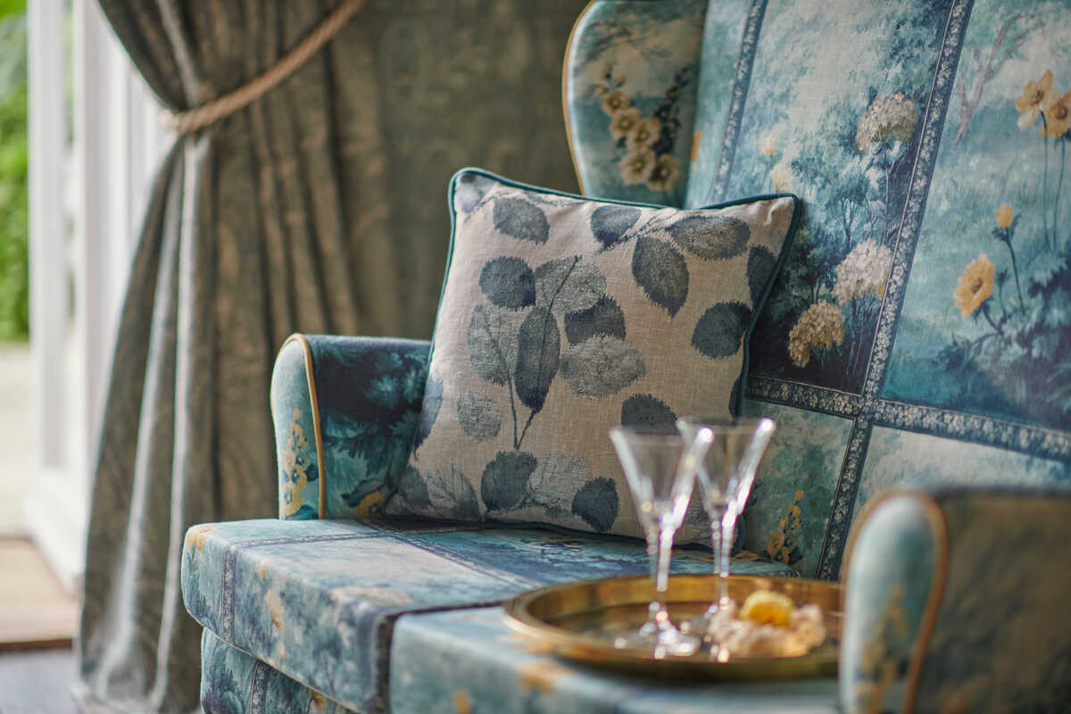 Artus - Denim Ochre - CLARKE AND CLARKE Fabric
