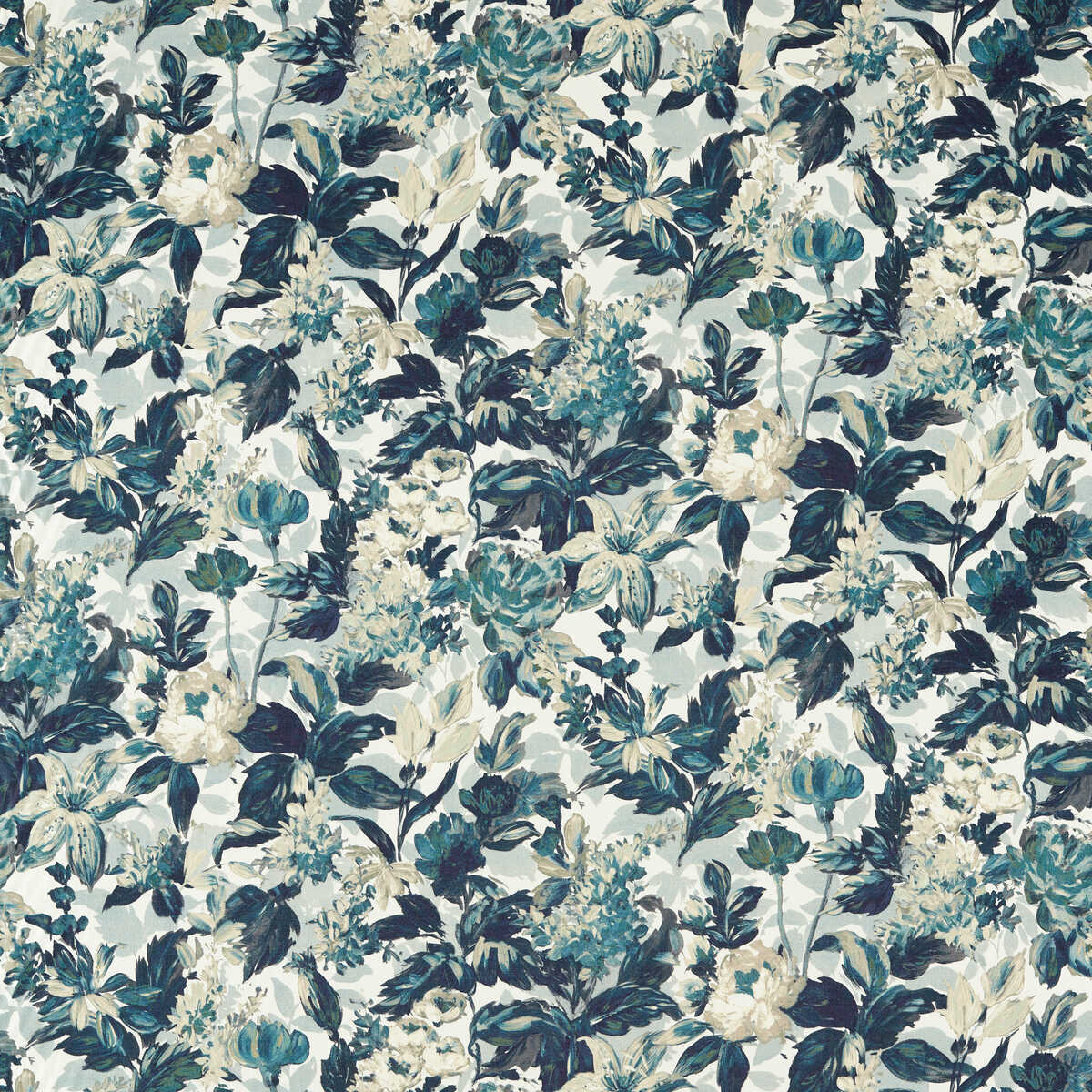 Lilum - Denim Ivory - CLARKE AND CLARKE Fabric