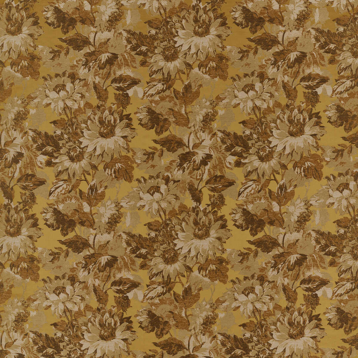 Sunforest - Ochre Jacquard - CLARKE AND CLARKE Fabric