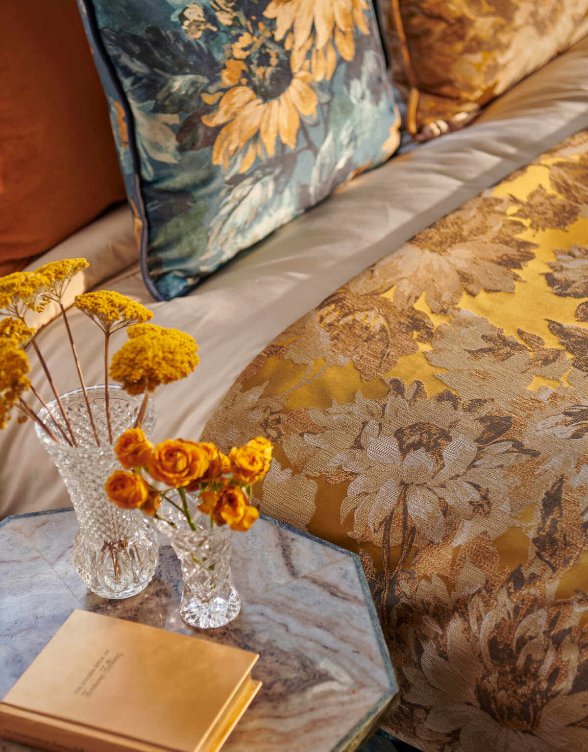 Sunforest - Ochre Jacquard - CLARKE AND CLARKE Fabric