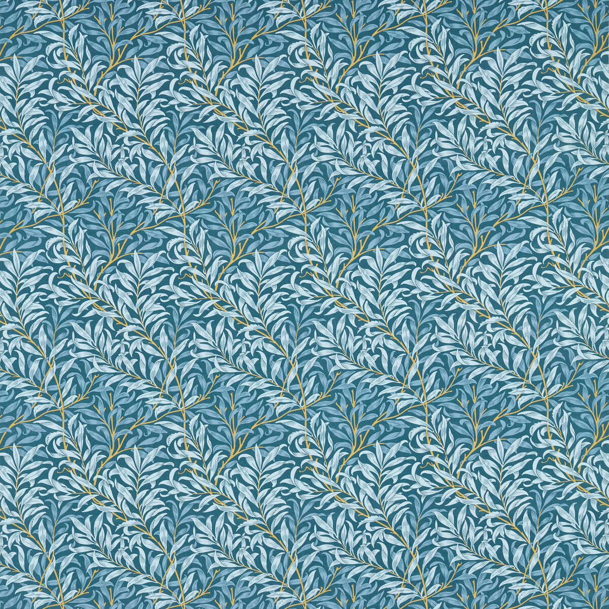 Willow Boughs - Denim - CLARKE AND CLARKE Fabric