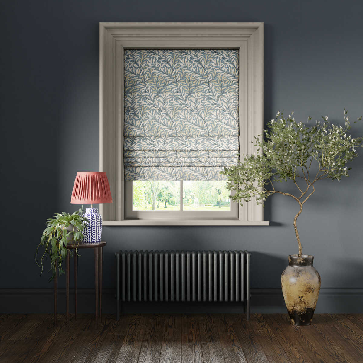 Willow Boughs - Dove - CLARKE AND CLARKE Fabric
