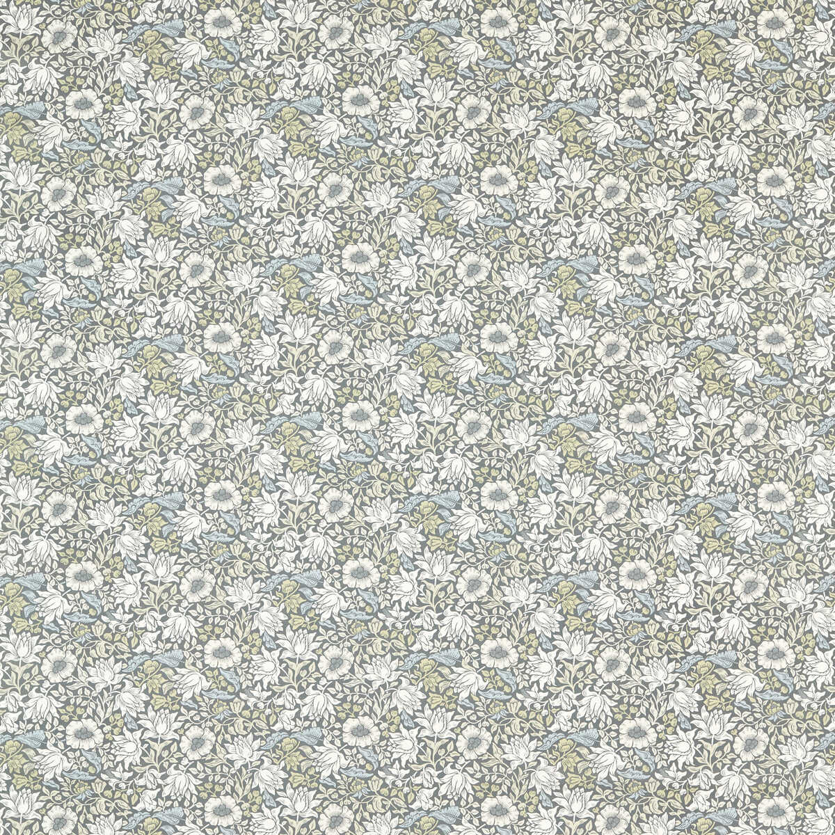 Mallow - Slate/Dove - CLARKE AND CLARKE Fabric