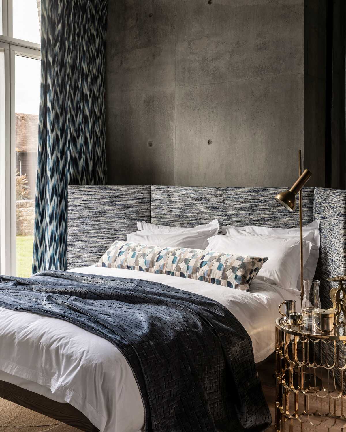Delaunay - Denim - CLARKE AND CLARKE Fabric