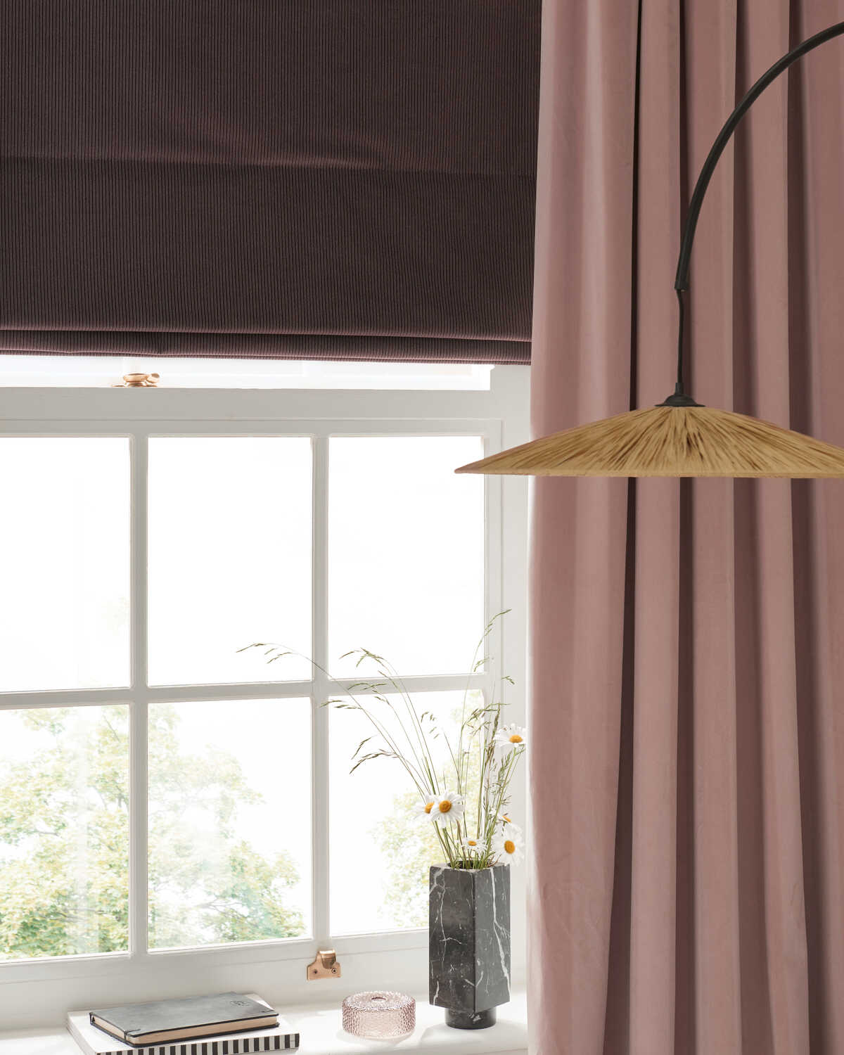 Haldon - Blush - CLARKE AND CLARKE Fabric