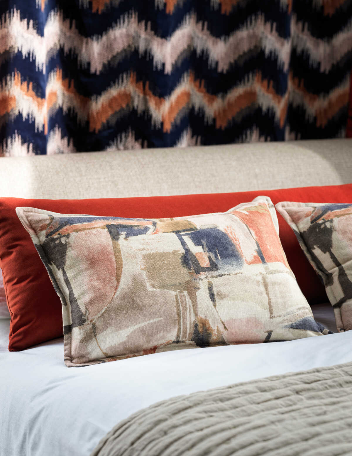Sagoma - Midnight/Spice - CLARKE AND CLARKE Fabric