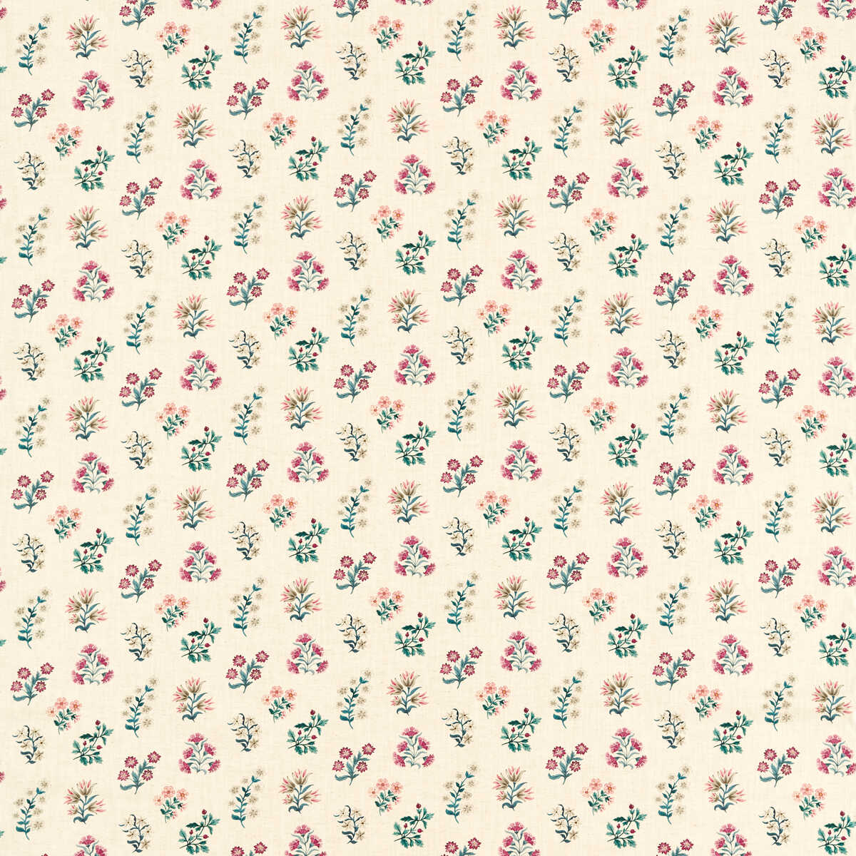 Leiden - Teal Berry - CLARKE AND CLARKE Fabric