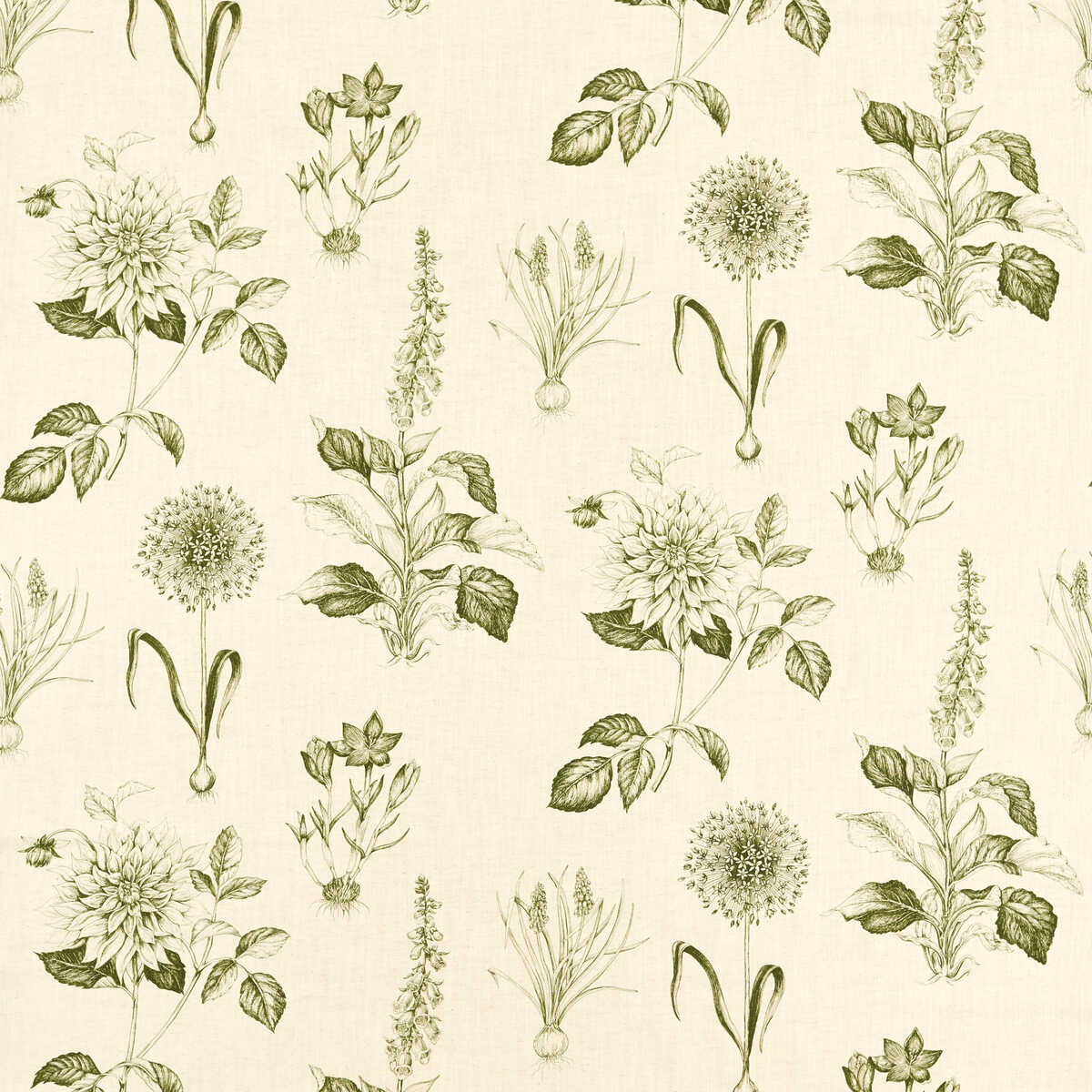 Roseraie - Sage - CLARKE AND CLARKE Fabric