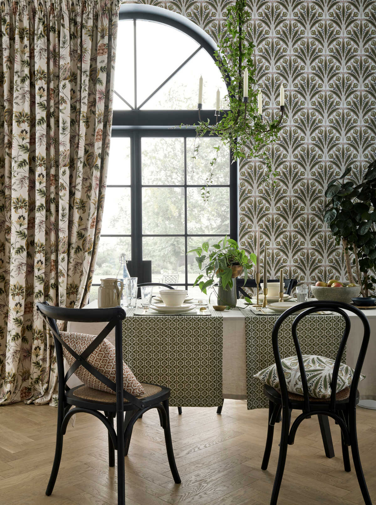 Sizergh - Blush Sage - CLARKE AND CLARKE Fabric