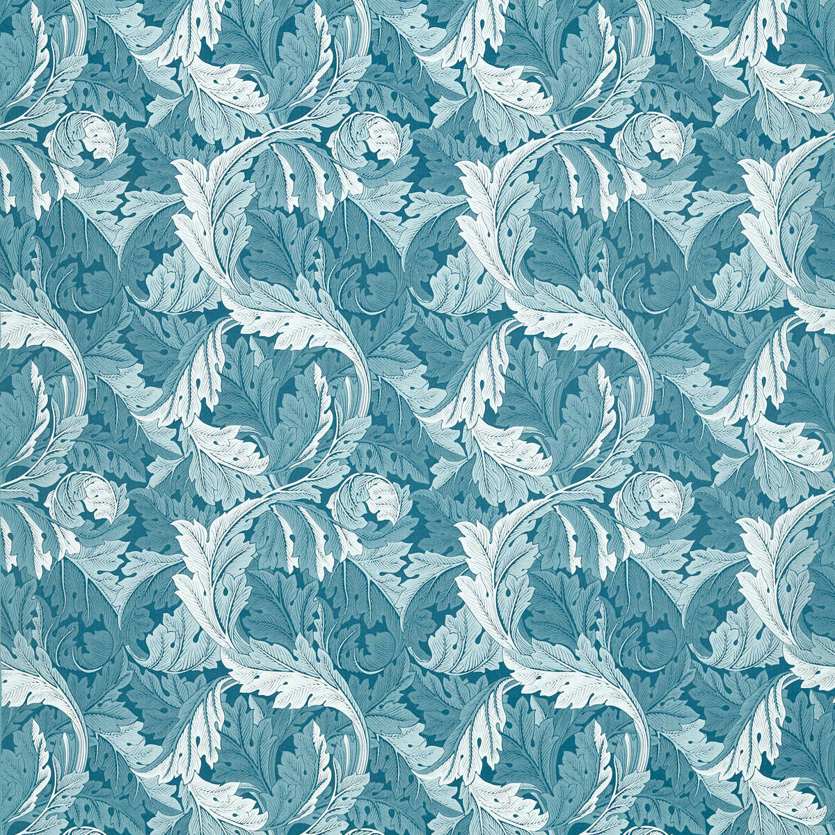 Acanthus Jacquard - Denim - CLARKE AND CLARKE Tela