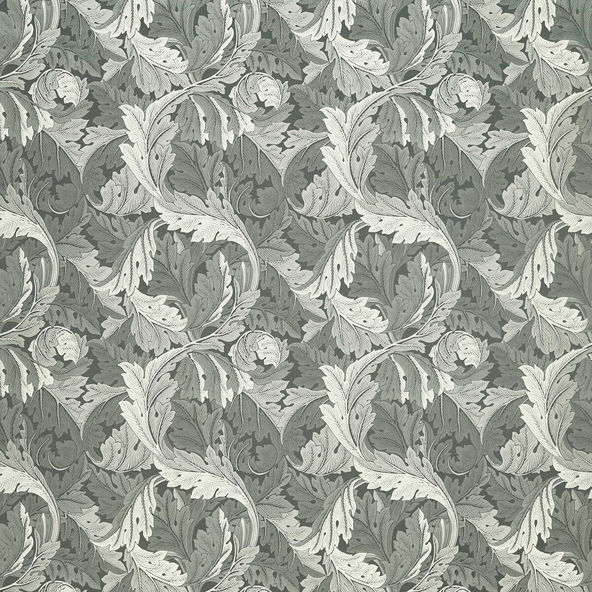 Acanthus Jacquard - Slate - CLARKE AND CLARKE Tela