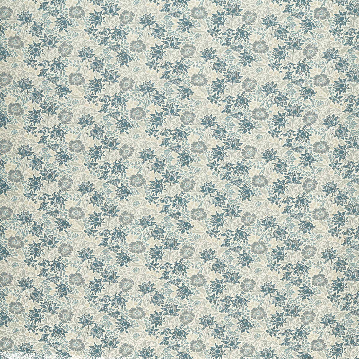 Mallow Jacquard - Midnight/Denim - CLARKE AND CLARKE Fabric