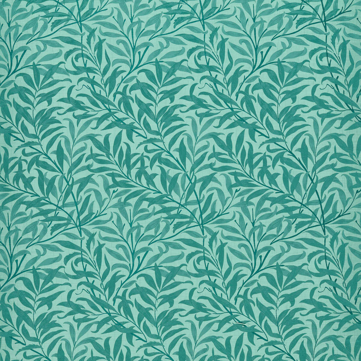 Willow Boughs Jacquard - Teal - CLARKE AND CLARKE Tela