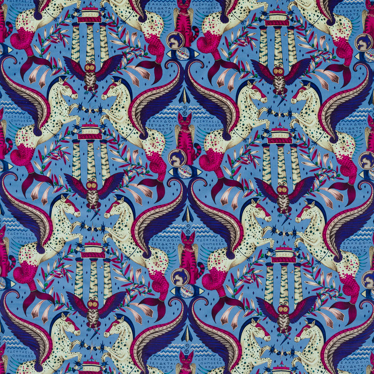 Odyssey Mythos Velvet - Periwinkle - CLARKE AND CLARKE Tela