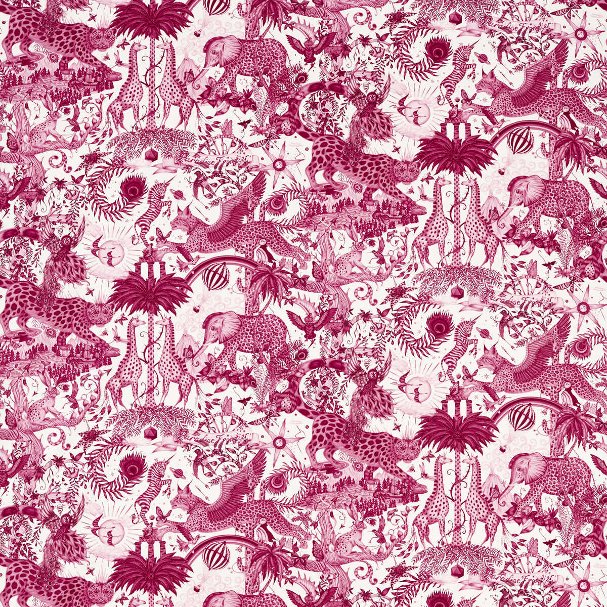 Paradise Lost - Pink - CLARKE AND CLARKE Tela