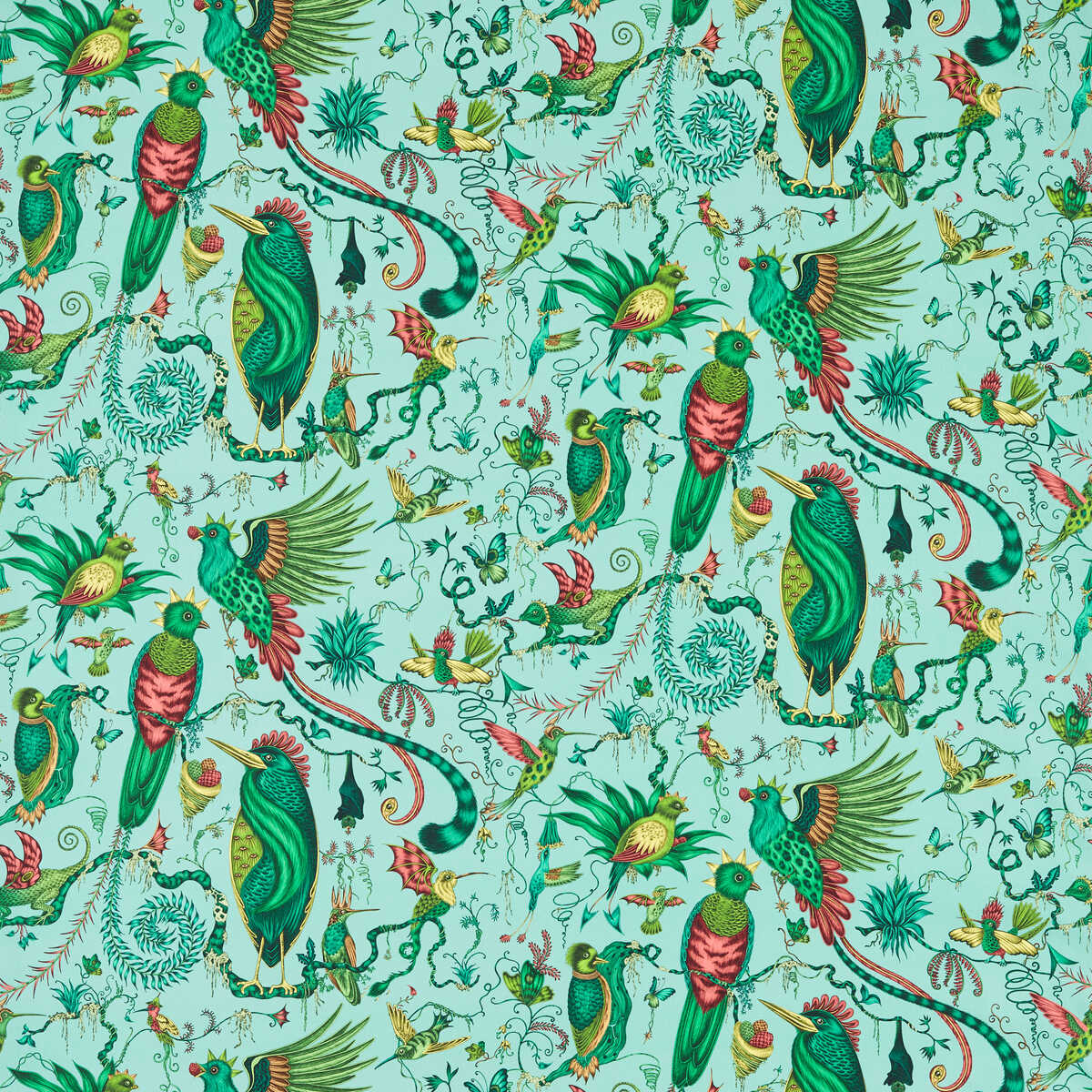 Quetzal - Aqua - CLARKE AND CLARKE Tela