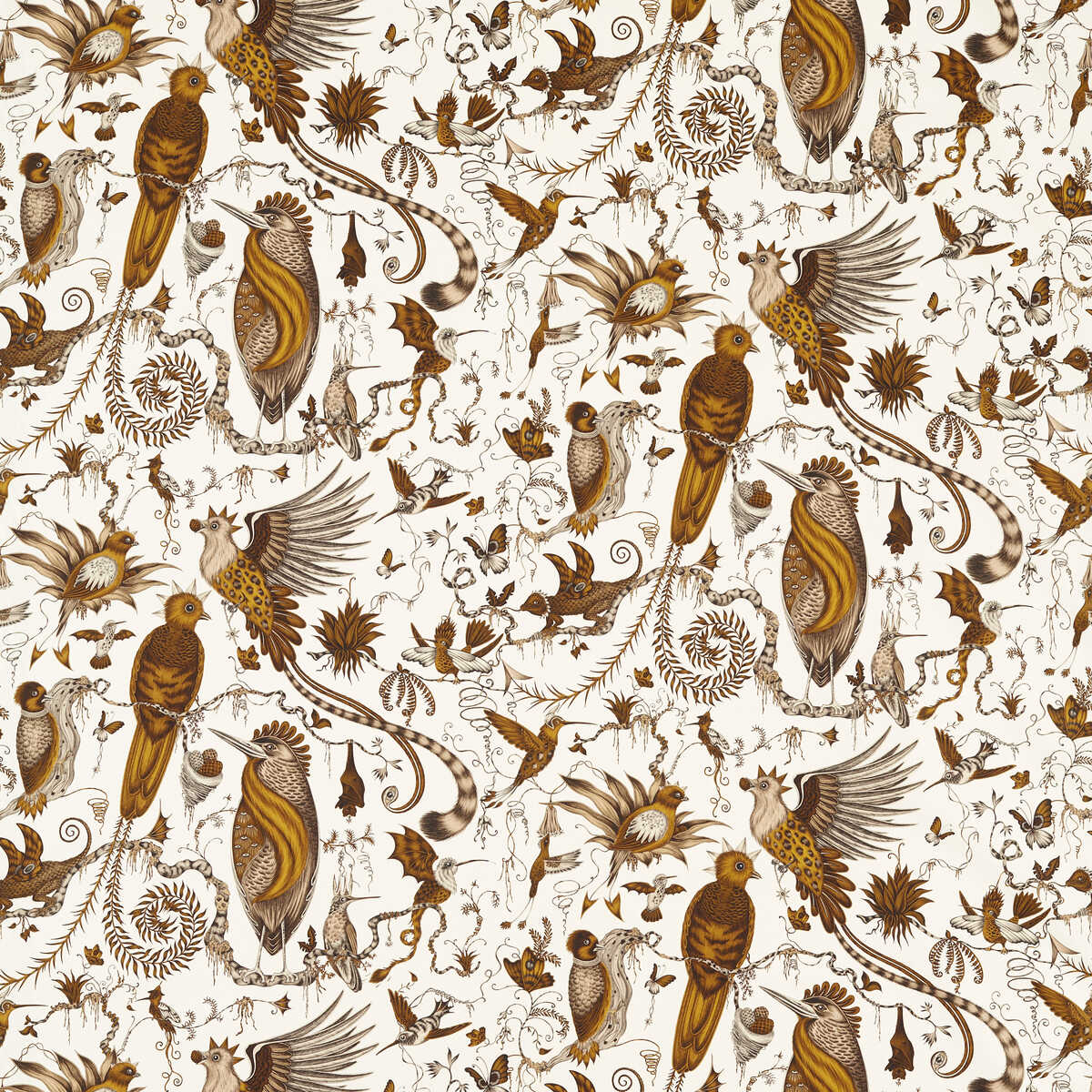 Quetzal - Gold - CLARKE AND CLARKE Tela