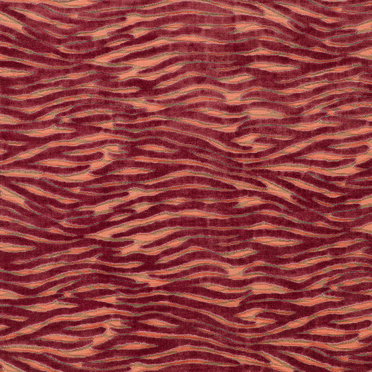 Wildstripe - Coral - CLARKE AND CLARKE Tela