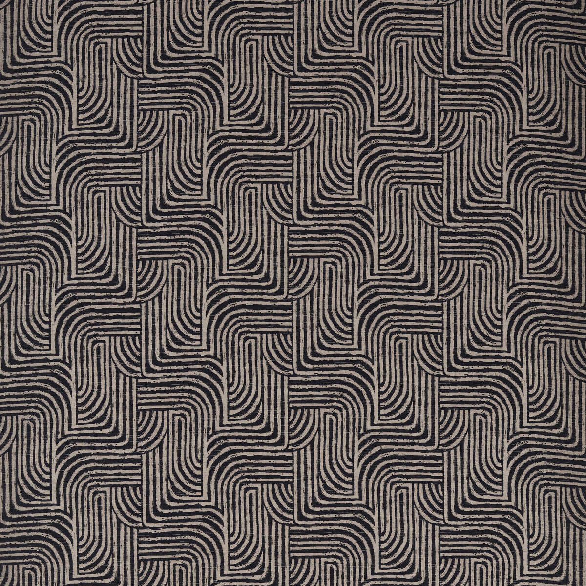 Gormley Jacquard - Noir - CLARKE AND CLARKE Fabric